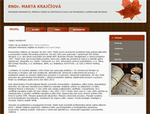 Tablet Screenshot of krajciova.sk